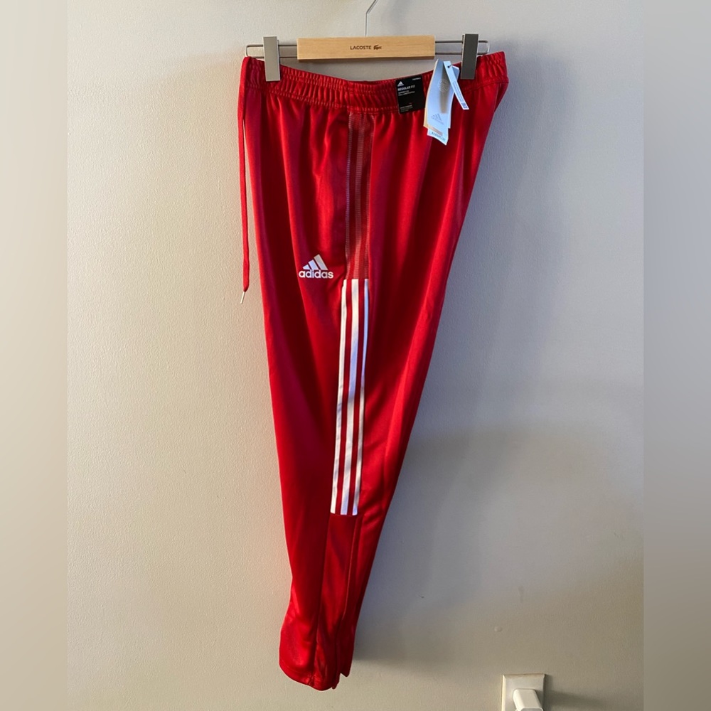 Red adidas aeroready joggers